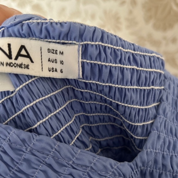 LUSANA Amanda Uprichard Midi Dress – Aero/Ivory, Size M - Picture 5 of 6